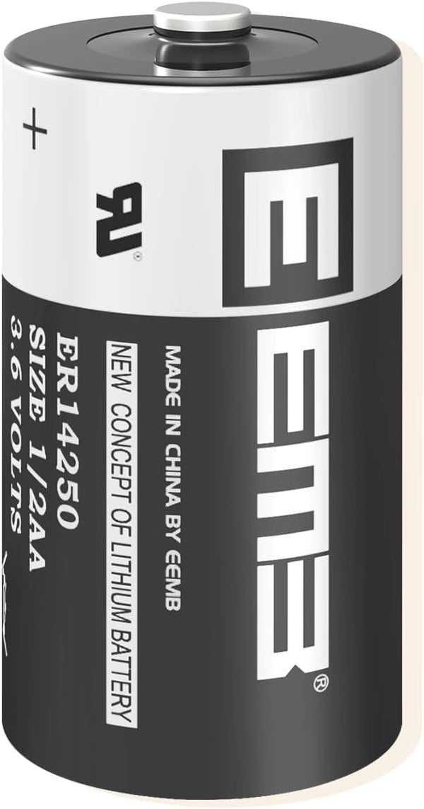 EEMB ER14250 1/2AA 3.6V Lithium Battery Li-SOCL2 Non-Rechargeable for Dog Collar Meter Sensor Home Security