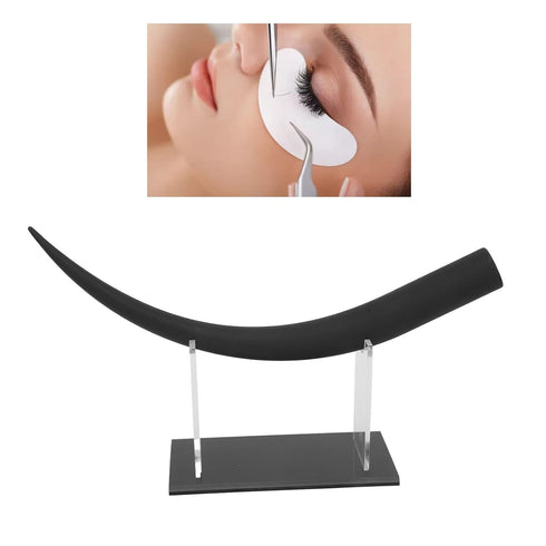 HURRISE Large Eyelash Display, Eyelash Model Display Training Tools with Acrylic Stand for Teaching False Eyelashes