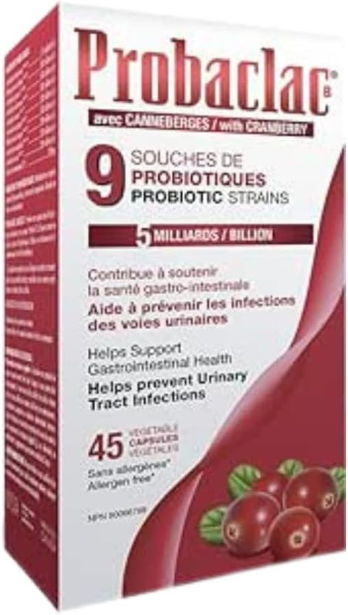 Womens Probiotic with Cranberry, Multi-Strain Supplement for Digestive Balance, Urinary Tract Health,