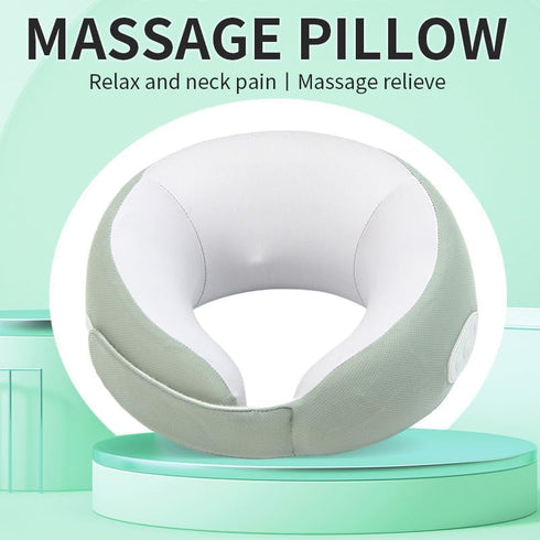Masadoras Multi-Mode Neck Massager with Gentle Heat U-Shaped Memory Foam Portable Neck Relaxation Device, Wireless
