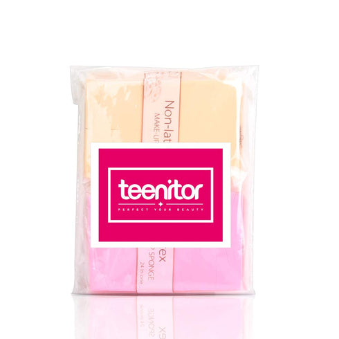 Teenitor 48 Pieces Makeup Sponge Blender - Latex Free Small Wedge Shaped Applicator for Liquid Cream Foundation