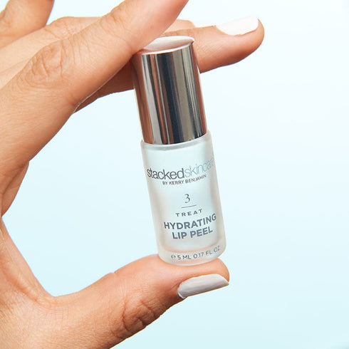 Hydrating Lip Peel - No Rinse Exfoliator & Moisturizer for Dry Lips, Vegan Treatment with AHA & Glycolic Acid