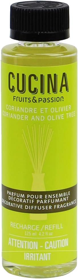 Fruits & Passion Cucina Diffuser Refill Coriander & Olive Tree, Liquid Home