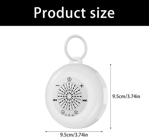 ZEXKENS 22 White Noise Machine for Adults: Calming Sounds, Portable Sleep Soother with Night Light & Travel Case