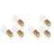 KALLORY 6pcs Brush, Home Wire Metal Head Accessories for Manicure Cleaning Bits Tools, Copper Trimming Nail Bit Drill