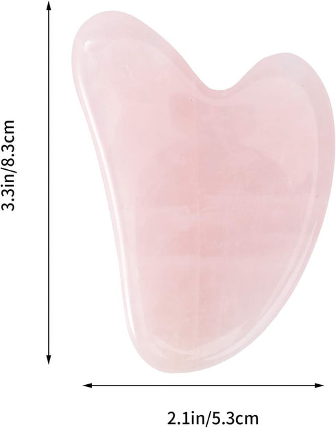 rosenice Gua Sha Jade Stone Tools - Guasha Tool for Face Skincare, Acupuncture, and Muscle Tension Relief