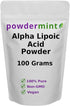 Alpha Lipoic Acid Powder (RS-ALA, Pure ALA) Antioxidant Supplement, 100 Grams with Scoop Included