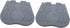 2pcs Set Universal Wheelchair Footplates Heavy Duty Sturdy Pedal Footrest Replacement for Elderly Mobility and Daily