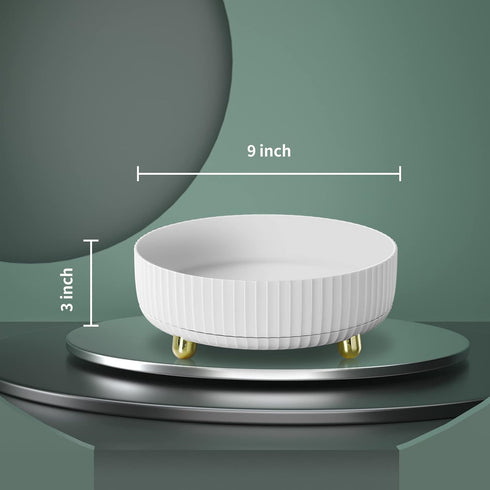 funest 360 Degree Rotating Makeup Perfume Organizer - Lazy Susan Cosmetic Desk Storage Round Tray