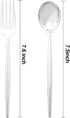 SUT 100Pcs Silver Plastic Silverware - Plastic Spoons and Forks, Disposable Silverware, Plastic Cutlery Set,50 Gold Plastic Forks, 50 Gold Plastic Spoons for Catering, Parties, Dinners, Weddings by SUT