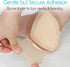 POSTOP MEDICAL WEAR 8"x 8" Heels(Pack 2) Heel Silicone Foam Dressing Wounds Bandages with Gentle Adhesive Border Heel
