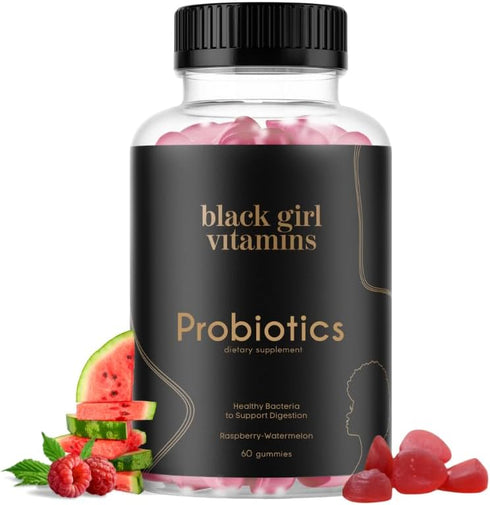 Black Girl Vitamins - Probiotic Gummies for Digestive Health and Immune Support,