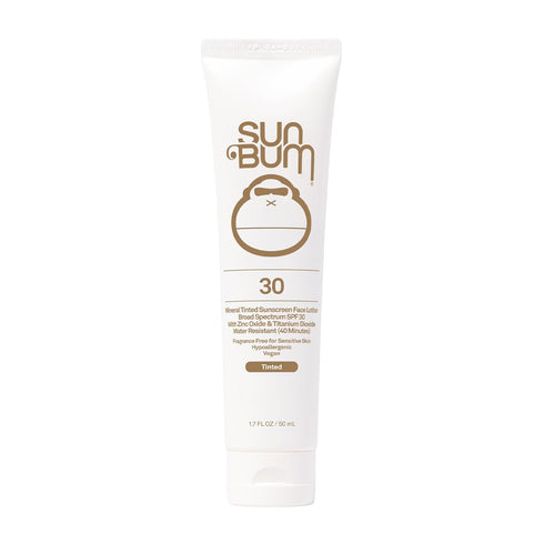 Sun Bum Mineral SPF 30 Tinted Sunscreen Face Lotion, Vegan, Hawaii 104 Reef Act Compliant, 1.7 oz
