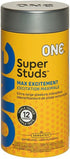 Lunamax ONE Super Studs Ribbed & Studded Latex Condoms with Silver Pocket Case-12