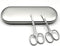 Stainless Steel Grooming Scissors Pack of 2 with Travel Case, Eyebrow, Nose Hair & Beard Trimming Kit