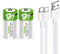 USB D Lithium ion Rechargeable Battery, High Capacity 1.5V 12000mWh, 4 H Fast Charge, 1200 Cycle with Type C Port