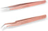 LANKIZ Eyelash Extension Tweezers Set, Stainless Steel Straight and Curved Volume Lash Tweezers for Professional Use,