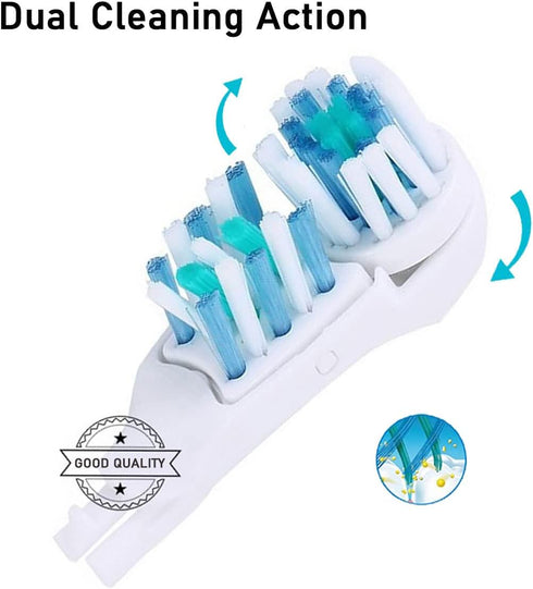 Othanary 3733 4732,Rotating (12 Pack-White) Sensitive Replacement Toothbrush Heads Compatible with Oral-B Cross Action