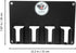 POPETPOP Barber Hair Holder- Wall-mounted Hair Clipper Storage Rack Hair Clipper Wall Organizer Hanger Barber Station Clipper Case For Barbers Salon Accessories Hair Trimmer Cutter Stand by POPETPOP