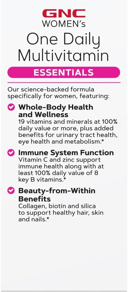 GNC Women's One Daily Multivitamin Essentials | 60 Caplets