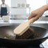 Soro Essentials 8 - Wok Pot Brush with Palmyra Bristles and Wooden Handle- Wok Brush Kitchen Cleaning Brush Pot Scraper