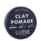ZEUS Clay Pomade for Men - Matte Finish, Water Soluble & Extra Firm Hold Hair Styling Clay Pomade (4 oz.)