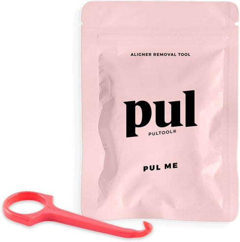 PUL Clear Aligner Removal Tool, Compatible with Invisalign, Hygienic Oral Care Accessory (Pink, Pack of 1)