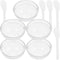 FOMIYES Facial Masks Mixing Bowl Set, 5 Sets with Spatula, Clear Glass Cosmetic Mix Bowl for DIY Masks