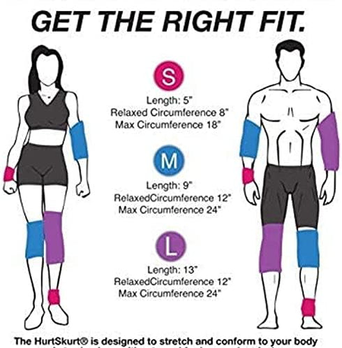 HurtSkurt Stretch-to-Fit Hot and Cold Pack for Pain Relief, Medium Island Palm