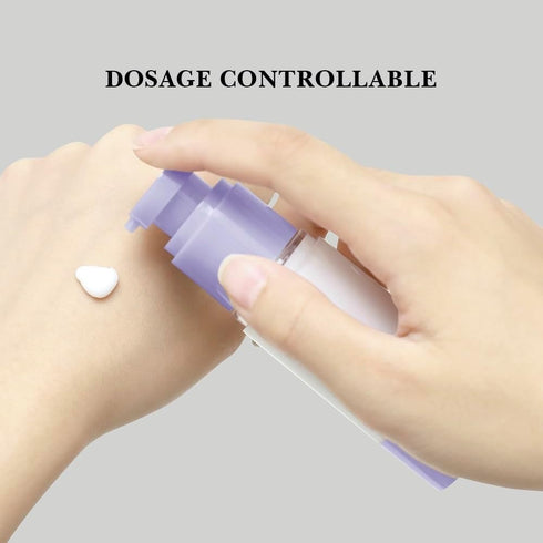 RONRONS 1oz Airless Pump Bottles - Refillable Leak Proof Travel Toiletry Containers (3 Pieces)