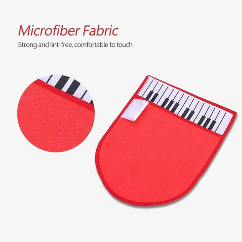 Microfiber Glove Dusting Mitt, Piano Shape Clean Cloths for Furniture, Instruments, Home, Windows