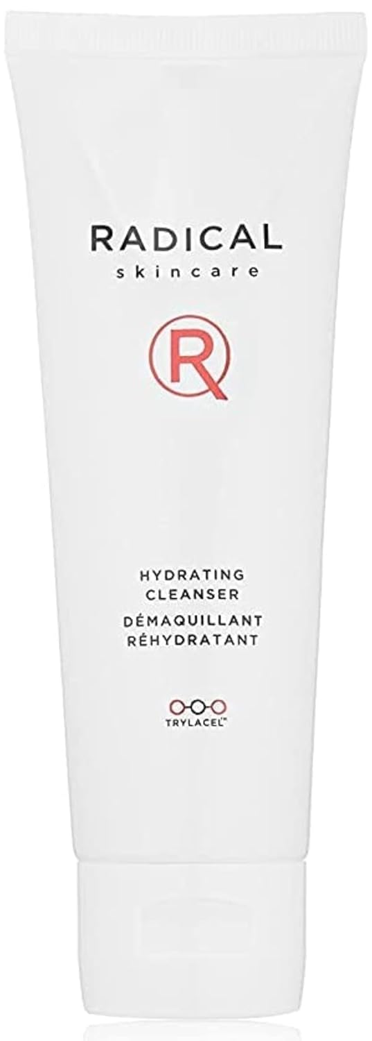 Radical Skincare Hydrating Cleanser - Non-Drying, Gentle Formula for All Skin Types, Paraben & Cruelty Free (4 Fl Oz)