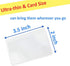 MAGDEPO 4X Acrylic Dome Magnifier, 2.5 inch Crystal Clear Paperweight with Card Size Magnifying Sheet