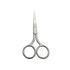 Silver Professional Stainless Steel Facial Hair Scissors - Grooming for Men, Safety Use