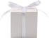 COTOPHER 60pcs Small Gift Boxes, 2x2x2 inches Paper Favor Boxes with Ribbons for Parties (White)