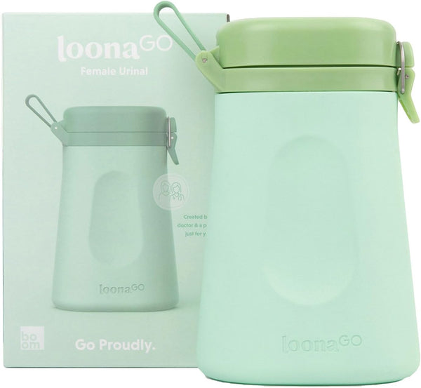 LoonaGo Female Urinal Portable, Odor-Blocking, Leakproof Pee Bottle Discreet Bedside & Travel