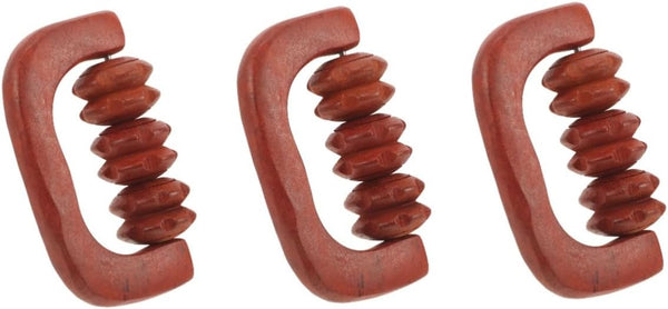 Ipetboom 3pcs Massage Roller Portable Manual Muscle Relaxer for Neck Back and Foot