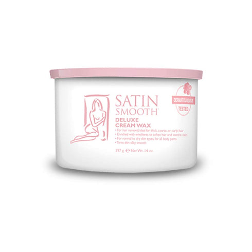 Satin Smooth Deluxe Cream Hair Removal Wax, 14oz