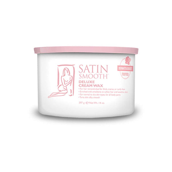 Satin Smooth Deluxe Cream Hair Removal Wax, 14oz