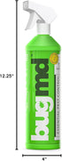 BugMD 32 oz. Empty Refillable Spray Bottle for Pest Control Essential Oil Concentrate, 3 Spray Modes