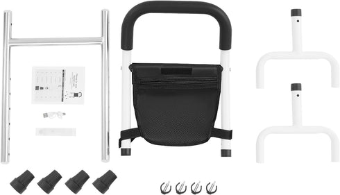 KONGKUNI 28.7-36.2in Stand Assist Aid for Elderly and Disabled, Standing Aid Rail w/LED Light