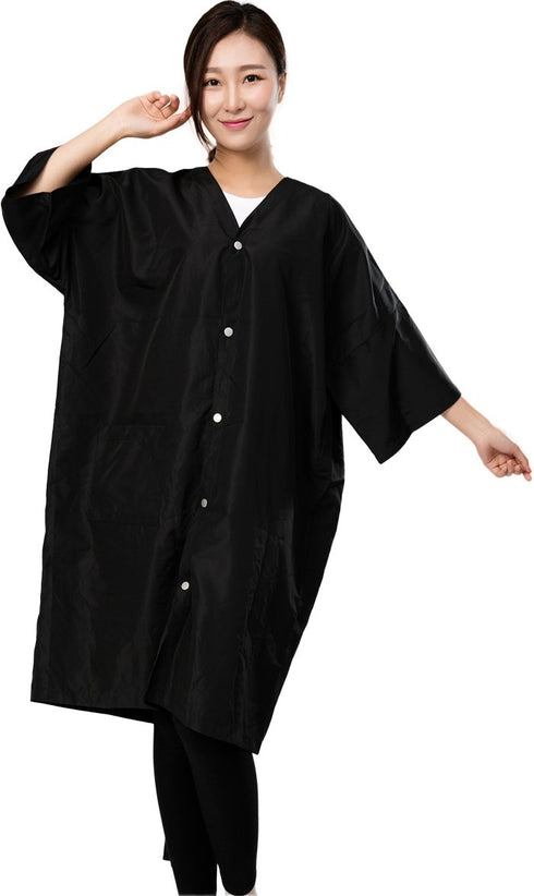 PERFEHAIR Salon Client Gown Robes Cape - Hair Salon Smock for Clients, Kimono Style, 5 Snap Closures