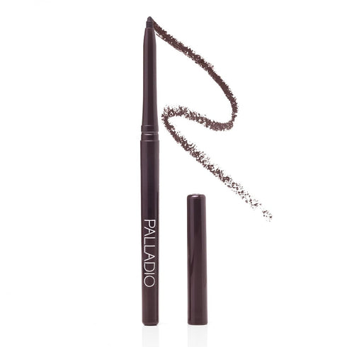 Palladio Retractable Waterproof Eyeliner, Eggplant - Creamy, Smudge Proof, Long Lasting