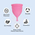 Pee Safe Reusable Menstrual Cup for Women, Large, Medical Grade Silicone, Soft, Flexible, BPA & Latex Free