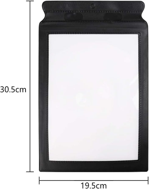 3X Magnifying Glass A4 Paper Size, PVC Plastic Full Page Reading Aid Lens for Large Sheets