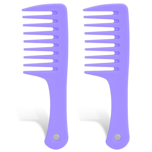 Mini Hair Combs for Women, 2 Pack Small Wide Tooth Comb, Portable Detangling Comb for Curly/Long/Wet Hair, Anti-Static