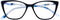 DOOViC Computer Reading Glasses, Blue Light Blocking Anti Eyestrain Fashion Cat Eye Readers for Women 1.5 Strength