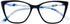 DOOViC Computer Reading Glasses, Blue Light Blocking Anti Eyestrain Fashion Cat Eye Readers for Women 1.5 Strength