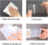 4PCS Medium Wall Mount Storage Box, 4 Compartment Transparent Plastic Makeup Brush Lipstick Holder, Self-Adhesive