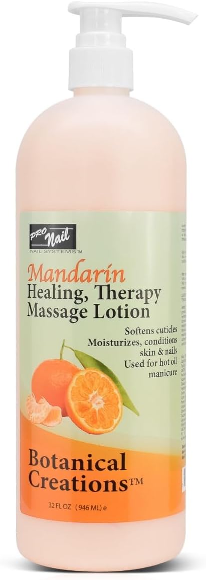 PRONAIL Healing Therapy Massage Lotion, Professional Pedicure and Manicure, Infused with Natural Oils, 32 Oz